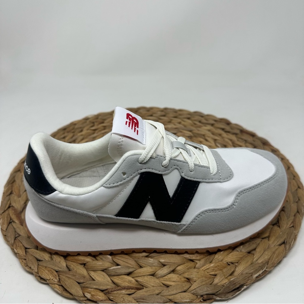New Balance White and Gray Sneakers